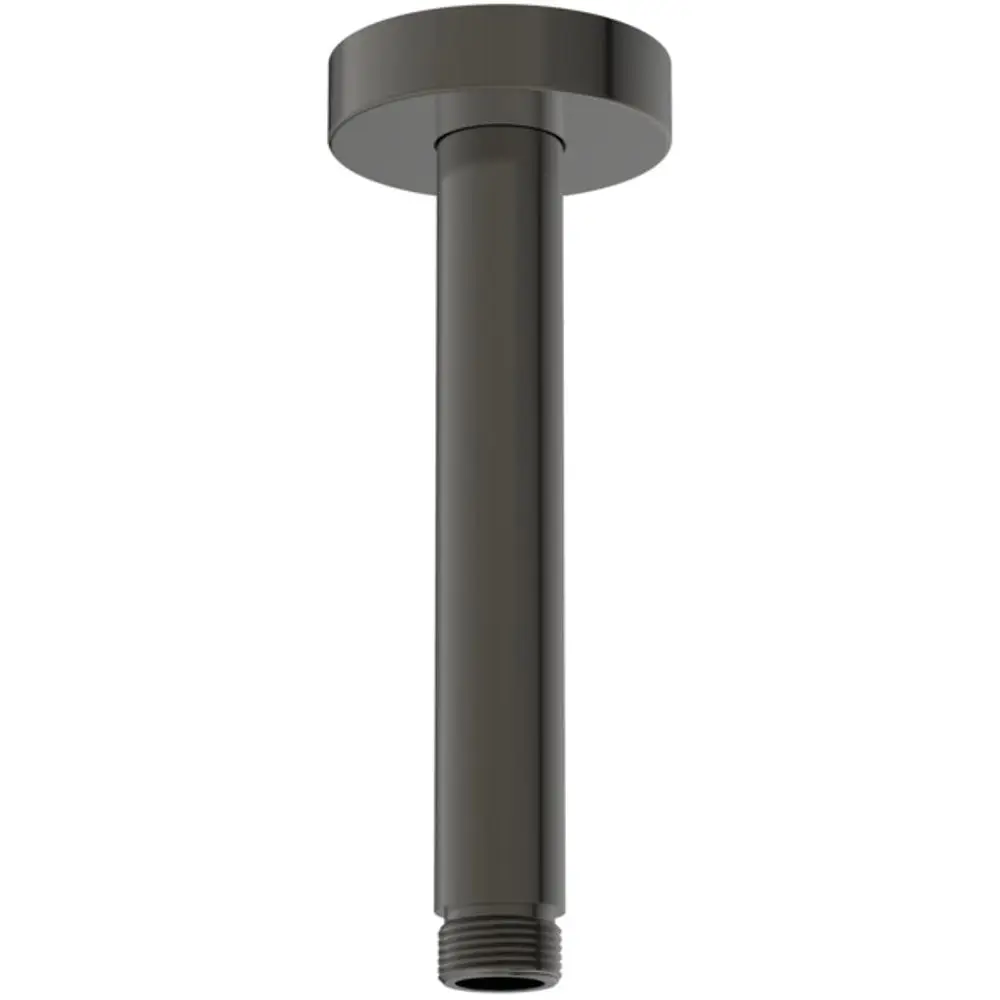 Deckenanschluss aus Metall mit einem zylindrischen Rohr und einer runden Halterung, hergestellt von Ideal Standard, für installationsunterstützende Zwecke.